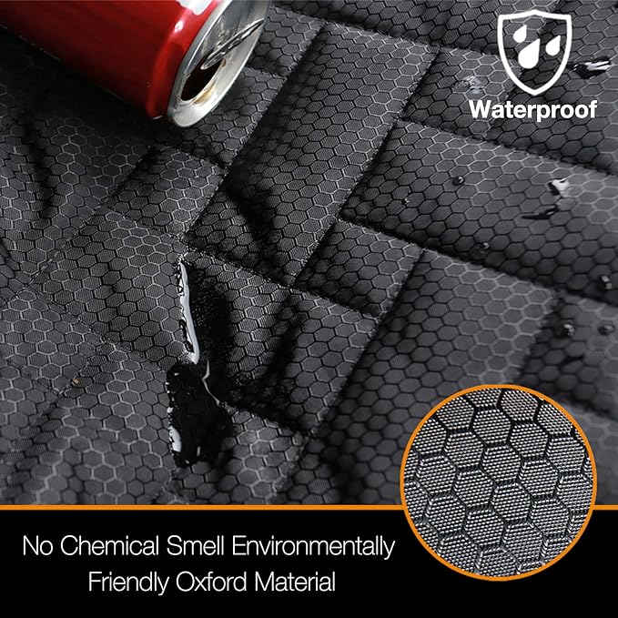 Heavy Duty Back Seat Cover for Truck , 100% Waterproof & Odor-Free Dog Seat Protector for F150 F250 Chevy Silverado Ram Sierra, Scratch-proof Eco-Friendly Back Seat Cover for Dogs, Kids, Tools & Gear - Image 5
