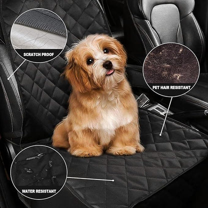 AsFrost Dog Seat Cover Cars Trucks SUVs, Thick 600D Heavy Duty Pets Car Seat Cover, Waterproof & Wear-Resistant Durable Nonslip Backing & Hammock Convertible, Black, 2 Pack | Thick 600D Oxford, Heavy Duty, Waterproof & Wear-Resistant, Durable Nonslip B... - Image 6