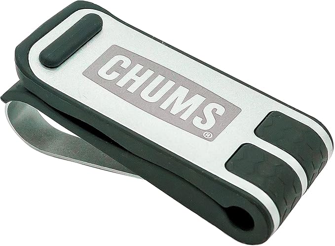 Chums Glasshopper Clip - Metal Sun Visor Glasses Holder for Vehicles - Car, Truck, or SUV Sunglasses Mount Attachment (Silver) by Chums