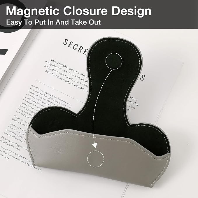 KINIVA Sunglass Clip & Holder, Magnetic Glasses Case for Car Organizer - Image 7