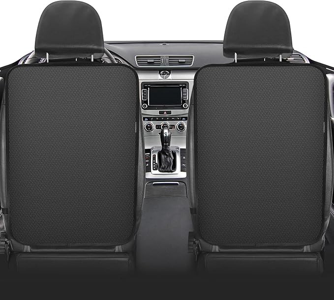 Meolsaek Kick Mats Back Seat Protector, Waterproof Oxford Seat Back Protector, Car Seat Back Protector for Kids, Back of Seat Protector for Kids Feet Car Seat (Black A -2pc) - Image 7
