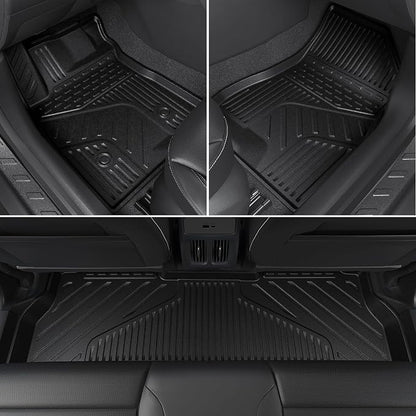 Floor Mats for 2024-2026 Chevy Trax/Buick Envista Accessories | Full-Coverage Set with Integrated Cargo Liner & Backrest Protector, Odorless & Durable, All-Weather Protection, 3D Laser Fit - Image 4