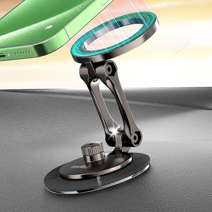 Smolink Magnetic Phone Mount for Tesla Screen and Dashboard | All-Metal Magnetic Phone Holder with Foldable Hidden Design for Tesla 3/Y/S/X and iPhone 17/16/15/14 Pro Max, Green by Smolink