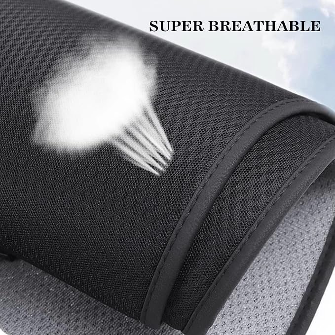 TOPABYTE Rear Car Seat Cover Custom Fit for Tesla Model Y Juniper 2020-2026 | Breathable Interior Seat Cushion Rear Back Seat Protector All Season Protection Anti-Slip Accessories - Image 4