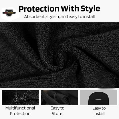 Seat Armour Seat Protector Towel for Mustang Pony Tribar – Soft Machine Washable Car Seat Cover Towel – Easy to Install, Multipurpose Car Seat Towel - Image 4