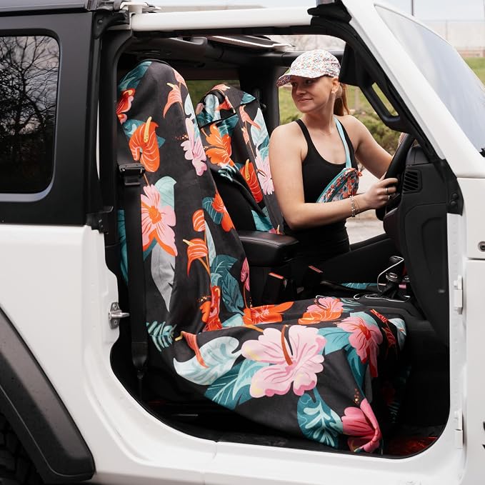 Sprints Athletic Running Towel, Full-Sized, Car Seat Cover - Performance Microfiber (Moonrise in Maui) - Image 7