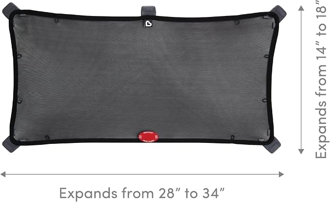 Munchkin® Brica® Magnetic Stretch to Fit™ Car Window Shade for Baby, Side Window Sun Shade, Black, 2 Pack - Image 5