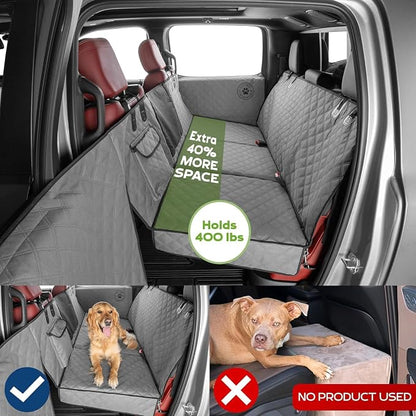 Ruff Liners Back Seat Extender for Dogs - As Seen on Shark Tank | Hard bottom adds 40% more space, holds up to 400 lbs, waterproof, machine-washable, heavy-duty Back Seat Cover for Dogs - Image 3