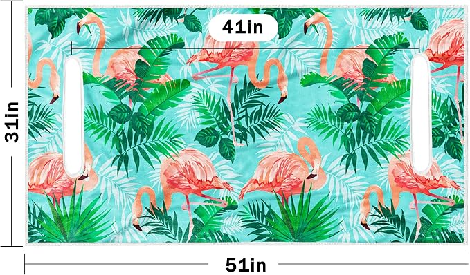 ENYORSE Golf Cart Seat Covers, Tropical Floral Seat Towel Blanket, Soft Breathable Microfiber, Keeps Seats Cool & Comfortable, 51”x31”, Fits 2 & 4 Passenger EZGO, Yamaha,Club Car Carts - Image 4