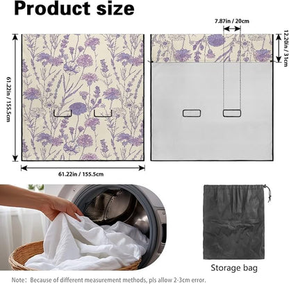 Purple Daisy Flower Print Bench Car Seat Cover Protector Waterproof Heavy-Duty Nonslip Pet Car Seat Cover for Dogs with Universal Size Fits for Vehicles Trucks SUV - Image 7