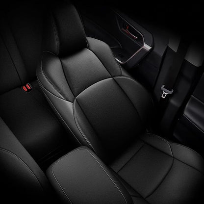 Custom Fit Seat Covers for Toyota C-HR 2018-2022 Full Set Black | CHR Seat Covers, Premium Faux Leather, Breathable, Compatible Airbag, Scratch Resistant, Customized Seat Cushion Protectors - Image 6