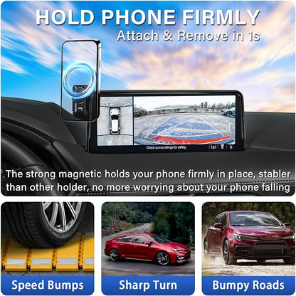 Car Phone Holder for 2021-2025 Mazda CX5 CX-5 Accessories 10.25-Inch Screen | Strong Magnetic Cell Phone Mount for Magsafe iPhone & Sunglasses Box, 360° Hands-Free No Air Vent Blockage Stable Stand - Image 6
