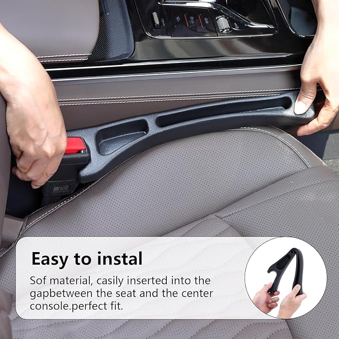 【Compatible with Toyota Corolla】 Car Seat Gap Filler | No Drop Seat Guard Compatible with Toyota Corolla Accessories Drop Seat Guards for Cars(2Pcs) Car Escape Tool(2Pcs) - Image 7