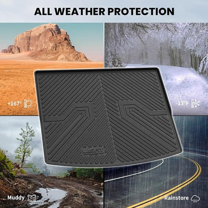 LASFIT Cargo Mat for Kia Seltos 2026 2025 2024 2023 2022 2021 | (Only Fit with Cargo Floor in the Lower Position) All Weather TPE Custom Fit Cargo Trunk Mat Accessories, Black - Image 7