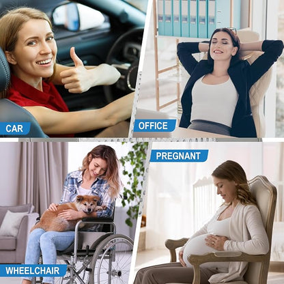 Lofty Aim Lumbar Support Pillow for Car, Car Seat Back Support for Driving | Memory Foam Car Lumbar Support for Driving, Car Back Cushion, Adjustable Straps, Lower Back Pillow, Breathable 4D Mesh, Gray - Image 7