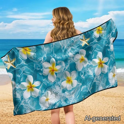 Frangipani Car Towel Seat Cover 1 Piece Breathable Front Seat Towel Cover with Storage Bag Cars Accessories Easy to Store for Cars SUV Trucks - Image 4