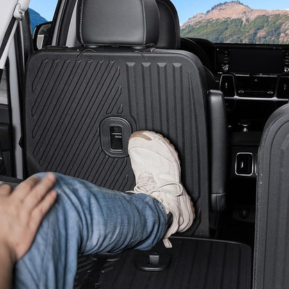 Kick Mats 2nd Row for Kia Sorento 2021-2026 Accessories | for 6 Seats Captain Chair Seat Back Protector, All Weather TPE, Odorless & Scratch Proof, Against Shoe Scuffs, Quick Clean - Image 4