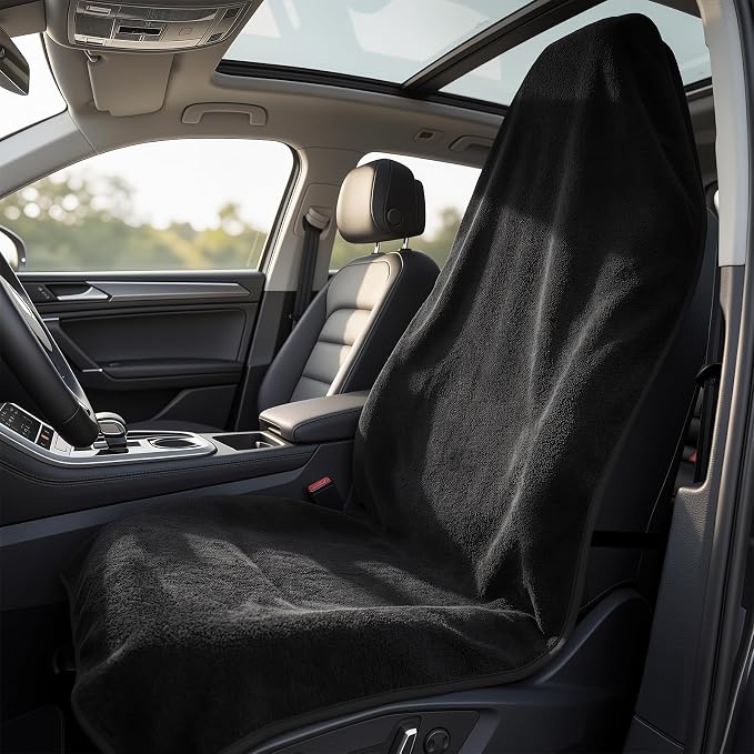 Universal Car Seat Covers Towel Front Seats, Waterproof Non-Slip Protector for Gym Workout, Running and Swimming, Car Accessories Interior for Women and Man Cars, Trucks, SUVs, Jeep(1PCS) by Unknown