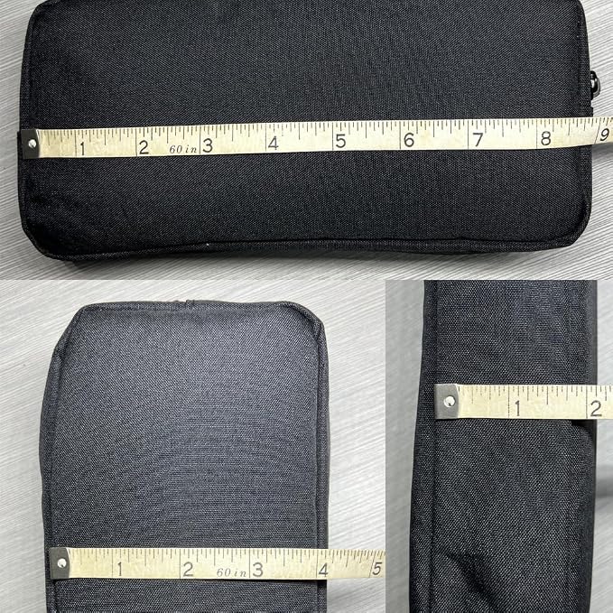 Universal Electronics/Accessories Soft Carrying Case Bag, Durable & Light-weight,Suitable for Out-going, Business, Travel and Cosmetics Kit (Big-Black) - Image 8