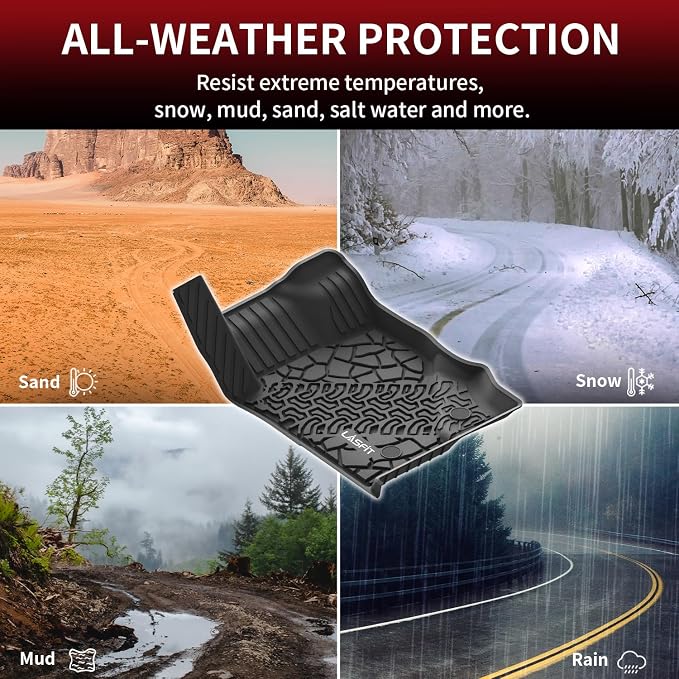 LASFIT Floor Mats Cargo Liner for Ford Bronco 2-Door 2021-2026 Carpet Floor | Custom Fit TPE All Weather Full Coverage Protector Easy Clean Anti-Slip Floor Liner 2 Rows+Cargo Liners for Bronco 2-Door SUV - Image 7
