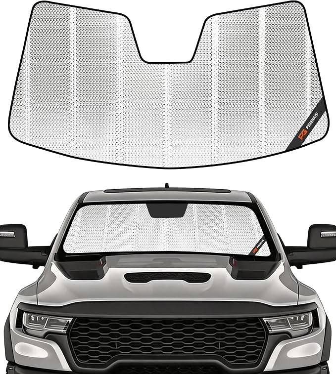 Pigenius Windshield Sunshade for Ram 2500/3500/4500/5500 2025-2026, Front Window Shade - BLAZBLOCK by Pigenius