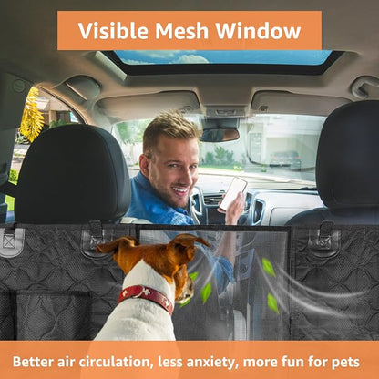SUV Cargo Liner for Dogs, Trunk Cover with Mesh Window for Pet View | Waterproof Cargo Cover with Bumper/Side Flaps, Dog Seat Cover with Non-Slip Mat, Prevents Scratches, Pet Hair, Mud, and Dirt - Image 6
