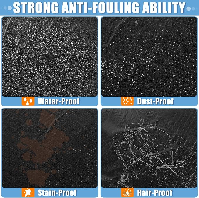 MYFAMIREA 50 PCS Disposable Car Seat Covers Clear Plastic Vehicle Seat Protector, Plastic Seat Covers Protector Universal Water Resistant and Stain Resistant for Cars Auto Truck Bus Airplane - Image 3