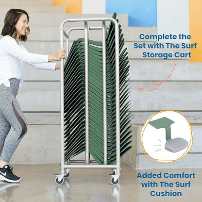 ECR4Kids The Surf Portable Activity Lap Desk, Classroom Essentials, Sage - Image 4