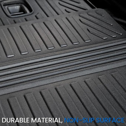 Cargo Mat for Jeep Grand Cherokee L 2021-2026 Accessories | Cargo Liner & Rear Seat Back Protector, All Weather TPE, Non Slip & Odorless & Scratch Proof, Quick Clean - Image 8