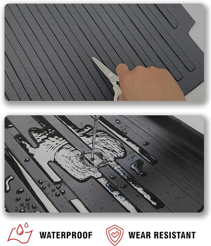 Cargo Liner Compatible with 2023-2025 2026 Toyota Sequoia Trunk Mat Cargo Mat Back Seat Cover Protector (Backrest Mats+Trunk Mat) - Image 5