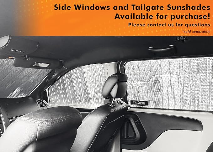 Front Windshield Sunshade Custom Fit for 2009-2014 Ford F-150 F150 Truck | Pickup - All Cabs | UV Reflector Sun Protector Privacy Multi-Layer Insulated Blockout Accessories [Made in USA] - Image 8