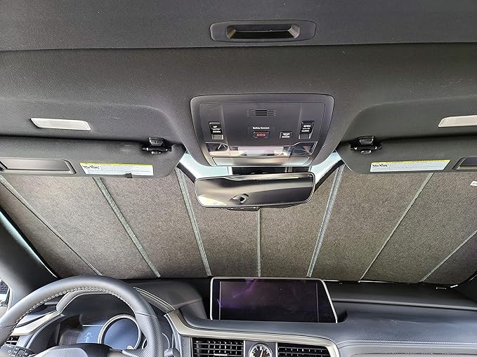 Autotech Park Foldable Sunshade Compatible with 2010-2015 Mercedes GLK, Custom-fit Windshield Sun Shade - Image 6