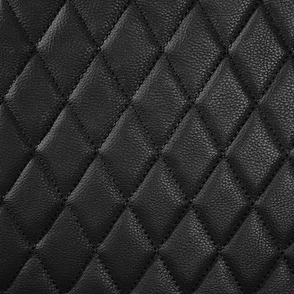 CAR PASS Faux Leather Back Seat Cover, Universal Quilting Waterproof Bench Rear Seat Cover Universal car seat Cover Fit 95% Automotive Interior Covers for Sedans SUVs Vans Small Trucks, All Black - Image 7