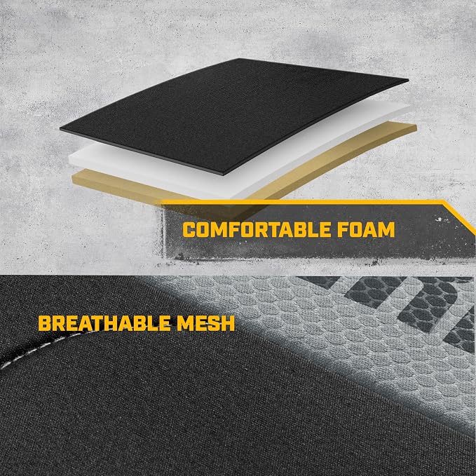 Caterpillar Flexfit Automotive Seat Covers for Cars Trucks and SUVs (Set of 2) – Black Seat Covers for Front Seats, Seat Protectors with Gray Honeycomb Trim, Auto Interior Covers - Image 6