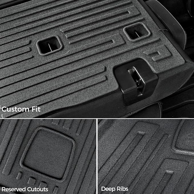 Floor Mats for 2018-2024 BMW X3 Accessories (Not fit X3 30e) | Full-Coverage Mats Set with Integrated Cargo Liner & Backrest Mat, Odorless & Durable, All-Weather Protection, 3D Laser Fit - Image 5