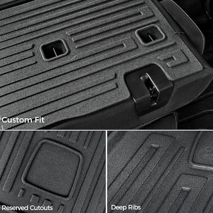Floor Mats for 2018-2024 BMW X3 Accessories (Not fit X3 30e) | Full-Coverage Mats Set with Integrated Cargo Liner & Backrest Mat, Odorless & Durable, All-Weather Protection, 3D Laser Fit - Image 5