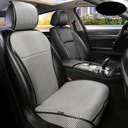 Auto Newer Luxury Breathable Car Seat Cover Fit Four Seasons, Universal Front of Car Seat Cushions, Bottom Seat Covers of Full Wrapped Edge,Universal Fit for 95% Cars,SUV,Pickup,Van(Grey，1PCS) by AutoNewer