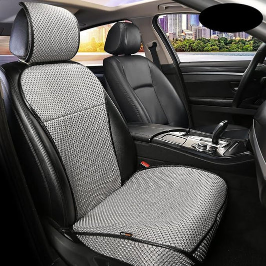 Auto Newer Luxury Breathable Car Seat Cover Fit Four Seasons, Universal Front of Car Seat Cushions, Bottom Seat Covers of Full Wrapped Edge,Universal Fit for 95% Cars,SUV,Pickup,Van(Grey，1PCS) by AutoNewer