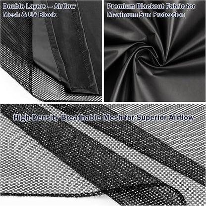 Car Window Shades, Side Window Sun Shades Blocks Heat and UV Rays Glare, Magnetic Car Privacy Safe Curtains for Back Windows, Camping Accessories for Baby - Image 5