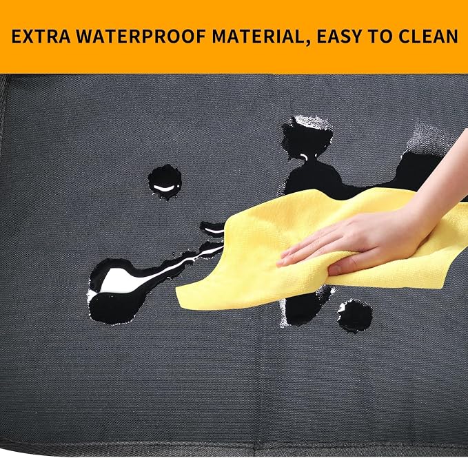 Kick Mats with Organizer -2 Pack Backseat Protector SeatCovers for Your Car, SUV, Minivan or Truck Seats - VehicleBack Seat Kids Safety Accessories -Universal Fit AutomotiveInterior Protectors - Image 5