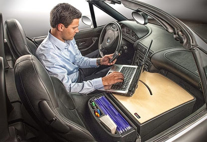 AutoExec AE-RMCD-PI-11M Roadmaster Car Desk for Your Vehicle Workstation and Mobile Office, Natural with 400 watt Power Inverter | Vehicle Workstation, Mobile Office, 400 Watt Power Inverter - Image 3