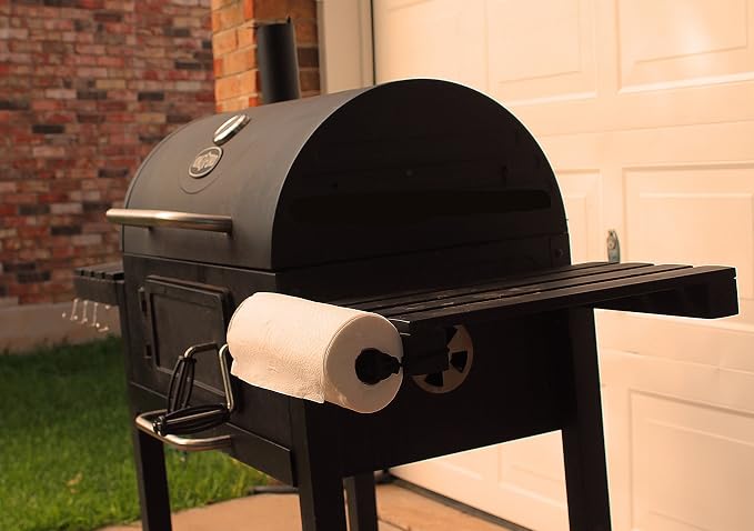 Paper Towel Holder - Versatile Patended Paper Tissue Holder - Durable Stand with Hooks for RV, Grill, Camping, Garage, Boat - Outdoor Kitchen Paper Roll Holder - Lightweight & Compact - Image 4
