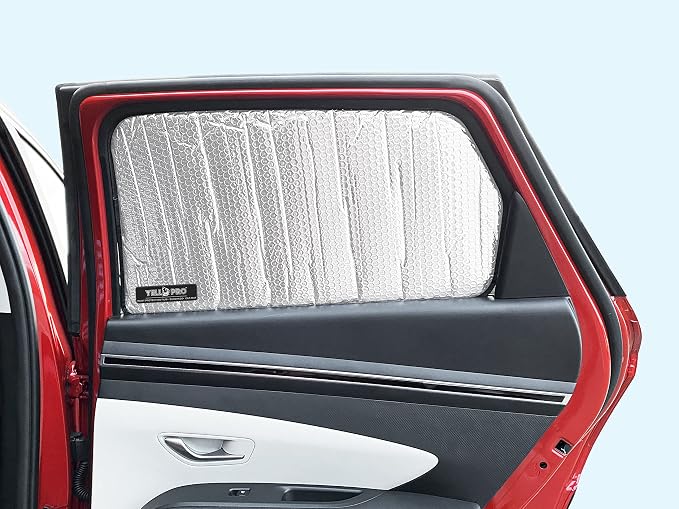 Rear Side 2nd Row Sunshade 2PCS for 23-26 Ford F-250 F-350 F-450 Super Cab | Super Duty Pickup - 2Dr, Super Cab | UV Reflector Protector Privacy Multi-Layer Insulated Blockout Accessories [Made in USA] - Image 3