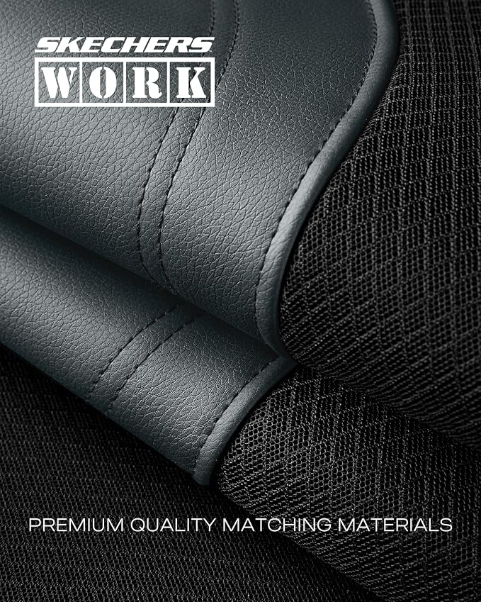 Skechers Car Seat Covers, Work Leather Seat Covers 5-Times Stronger Built-in Webbing, Oxford Fabric Seat Cover Full Sets, Airbag Compatible, Automotive Comfort for Cars, Trucks, SUVs,Grey - Image 6