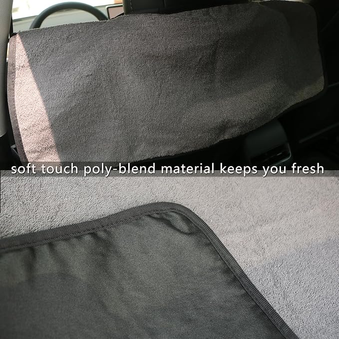 Upgraded Compatible with Tesla Seat Covers for Model 3/Y/X/S - Sweat-Resistant Towel Seat Cover for Kids, Pets and Dog Tesla Seat Protect Accessories - Image 4