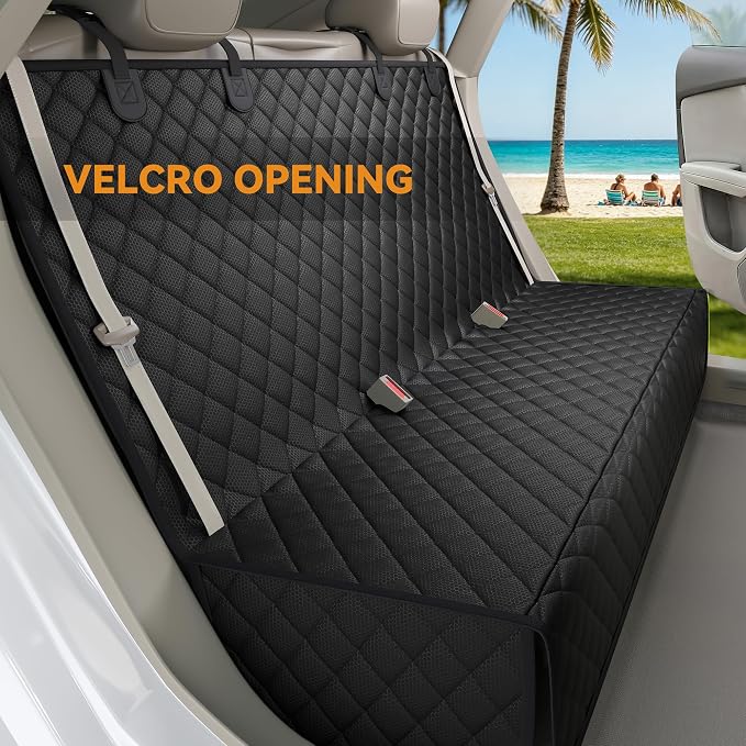 Waterproof Pet Bench Seat Covers for Midsize & Large SUVs | Toyota Tacoma/Jeep Grand Cherokee/Ford Explorer/Ranger/Chevrolet Colorado, Scratchproof Nonslip Durable Rear Seat Cover - Image 4