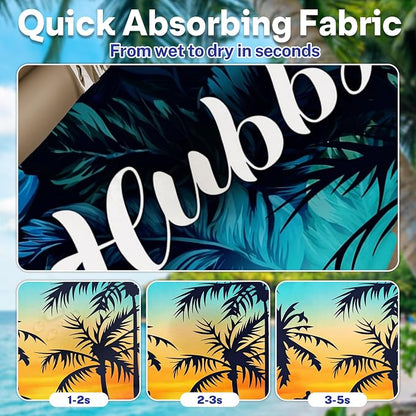 2 Pack Car Seat Towel Covers, Sweat-Proof Microfiber Seat Protectors for Gym, Running, Beach & Workout, Breathable Quick-Dry, Machine Washable, Tropical Palm Sky Print, Universal Fit - Image 3