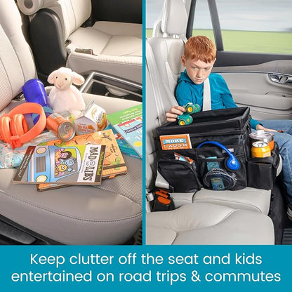 CarHop Car Seat Organizer, Sturdy Car Cooler Organizer with Cup Holders | High Road Middle Seat, Front Seat or Back Seat Car Organizer - Road Trip Cooler for Car with Tray and Large Cup Holders - Image 3