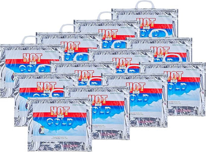 Superio Hot and Cold Insulated Bags for Food Delivery, Grocery Shopping Bags, Food Storage for Hot and Frozen Food for Travel, Disposable Cooler Bag, Reinforced Thermal Lunch Bag (12, 15.5"x13") - Image 6