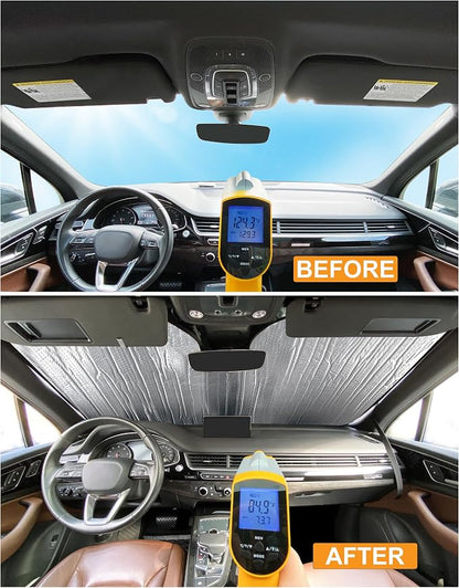YelloPro Rear Tailgate Window Sunshade Custom Fit for 2004 2005 2006 2007 2008 2009 2010 Toyota Sienna Minivan, UV Reflector Sun Protection Accessories - Image 6